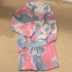 Colorful Tie-Dye Knit Set